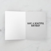 HIPPIE VAN & BEACH BIRTHDAY KAART (Binnen)