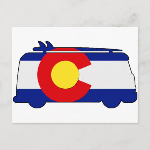 Hippie Van - Colorado Briefkaart