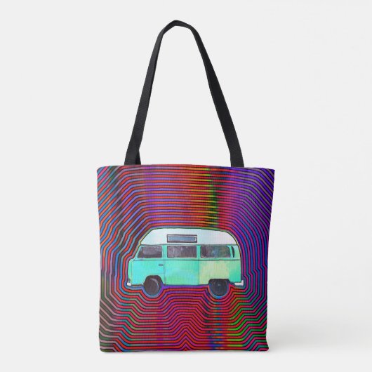HIPPIE VAN COLORFUL TAS PURSE (Achterkant)