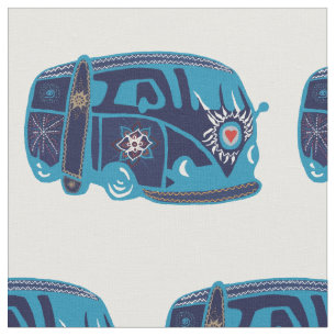 Hippie Van Custom Combed Cotton (56-inch breedte)  Stof