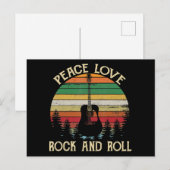  Hippie Van Flower Bus Peace Love Briefkaart (Voorkant / Achterkant)