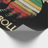  Hippie Van Flower Bus Peace Love Cadeaupapier (Hoek)