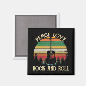  Hippie Van Flower Bus Peace Love Magneet (Voorkant / Achterkant)