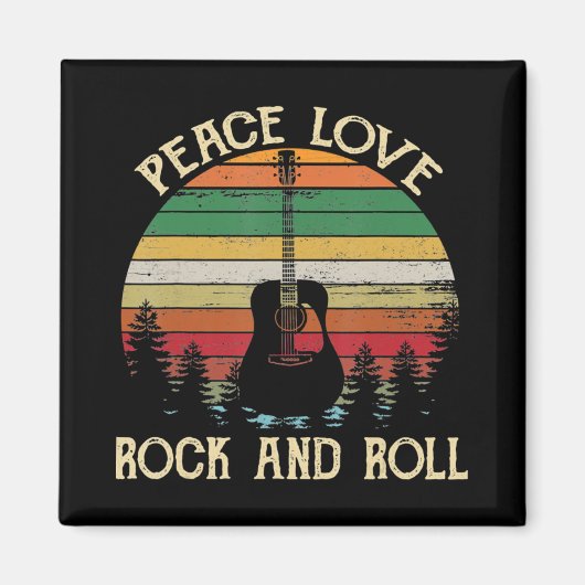  Hippie Van Flower Bus Peace Love Magneet (Voorkant)