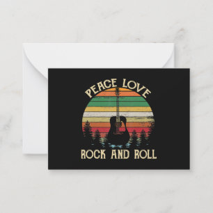 Hippie Van Flower Bus Peace Love Notitiekaartje