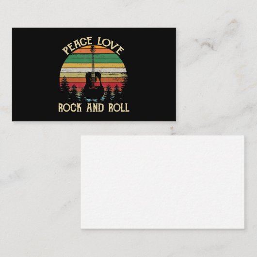  Hippie Van Flower Bus Peace Love Notitiekaartje (Voorkant / Achterkant)