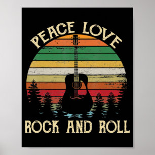 Hippie Van Flower Bus Peace Love Poster
