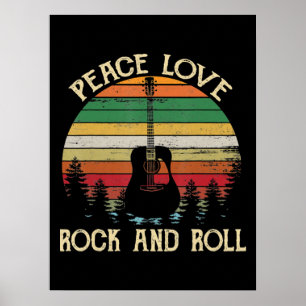  Hippie Van Flower Bus Peace Love Poster