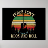  Hippie Van Flower Bus Peace Love Poster (Voorkant)