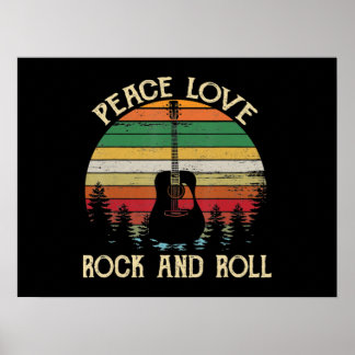  Hippie Van Flower Bus Peace Love Poster