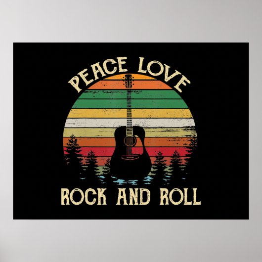  Hippie Van Flower Bus Peace Love Poster (Voorkant)