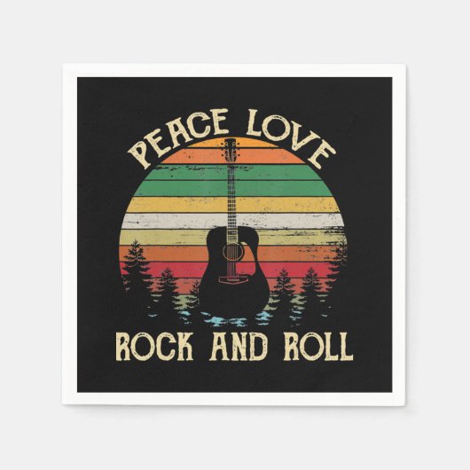  Hippie Van Flower Bus Peace Love Servet (Voorkant)