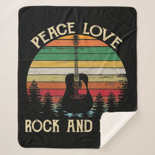  Hippie Van Flower Bus Peace Love Sherpa Deken