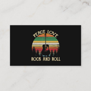  Hippie Van Flower Bus Peace Love Visitekaartje