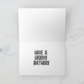 HIPPIE VAN FUNNY GROET VERJAARDAG WENSKAART BEDANKKAART (Binnen)