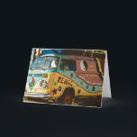HIPPIE VAN FUNNY GROET VERJAARDAG WENSKAART BEDANKKAART<br><div class="desc">HIPPIE LOVE BIRTHDAY BUS WENSKAART</div>