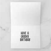  HIPPIE VAN GRAPPIGE GROET VERJAARDAG KAART (Binnen)