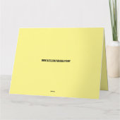 HIPPIE VAN GRAPPIGE GROET VERJAARDAG KAART (Achterkant)