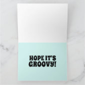  HIPPIE VAN GRAPPIGE GROET VERJAARDAG KAART (Binnen)