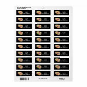 HIPPIE VAN GROOVY Retouradreslabel Etiket (Full Sheet)