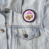 hippie van how i roll ronde button 5,7 cm (In situ)