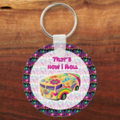hippie van how i roll sleutelhanger (Voorkant)