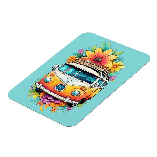 Hippie Van Magneet (Linkerzijde)