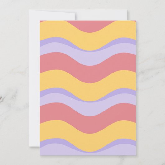 Hippie Van One Happy Camper First Dag Kaart (Achterkant)