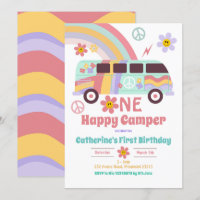 Hippie Van One Happy Camper First Dag