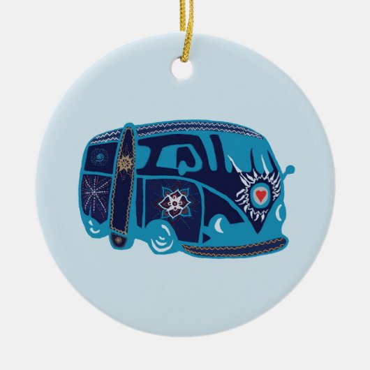 Hippie Van Ornament (Voorkant)