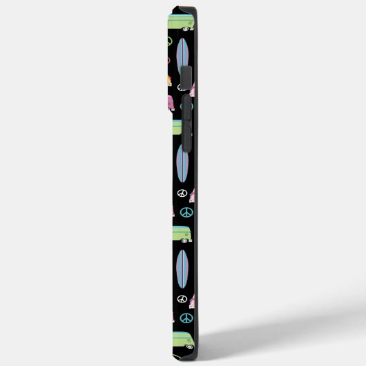 Hippie Van Peace Sign Trippy Monogram Case-Mate iPhone Case (Achterkant / Links)