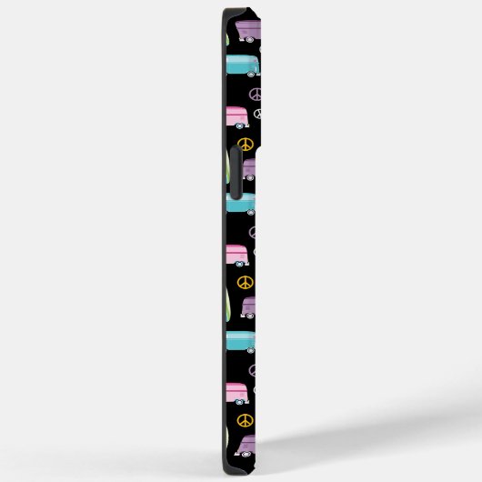 Hippie Van Peace Sign Trippy Monogram Case-Mate iPhone Case (Achterkant / Rechts)
