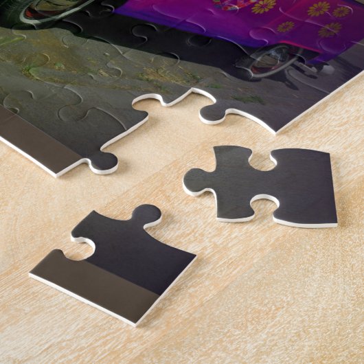 HIPPIE VAN PUZZLE LEGPUZZEL (Zijkant)