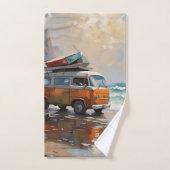 Hippie Van Seascape Traveler Mood Art Bad Handdoek (Handdoek)