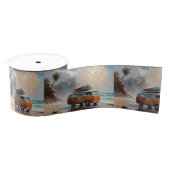 Hippie Van Seascape Traveler Mood Art Grosgrain Lint (Spoel)