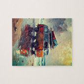 Hippie Van Seascape Traveler Mood Art Legpuzzel (Horizontaal)