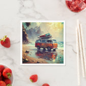 Hippie Van Seascape Traveler Mood Art Servet (Insitu)