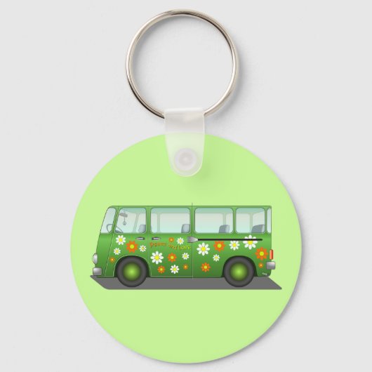Hippie Van Sleutelhanger (Voorkant)