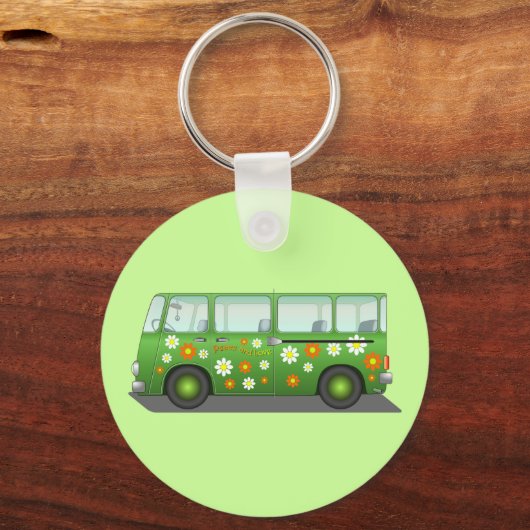 Hippie Van Sleutelhanger (Voorkant)