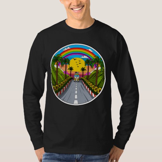 Hippie Van Vacation T-shirt (Voorkant)