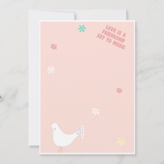 Hippie Verjaardag Baby Muziek Festival Uitnodiging (Achterkant)