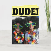 HIPPIE VERJAARDAG KAART VOOR HEM (Voorkant)