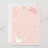 Hippie Verjaardagsbaby Muziekfestival Uitnodiging (Achterkant)