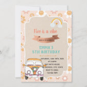 Hippie vijf is een vibe uitnodiging (Voorkant)