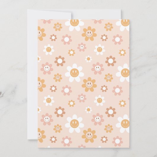 Hippie vijf is een vibe uitnodiging (Achterkant)