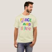Hippie Vrede en Liefde T-Shirt (Voorkant volledig)