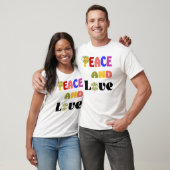 Hippie Vrede en Liefde T-Shirt (Unisex)
