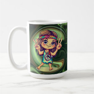Hippie Vrede Koffiemok