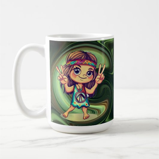 Hippie Vrede Koffiemok (Links)