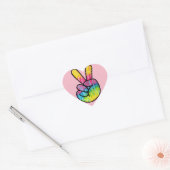 Hippie vredesbord stickers (Envelop)